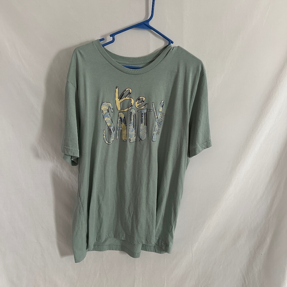 Love In Faith "Be Salty" Mint / Sea Green / Ocean / Cream tee Matthew 5:13 2XL